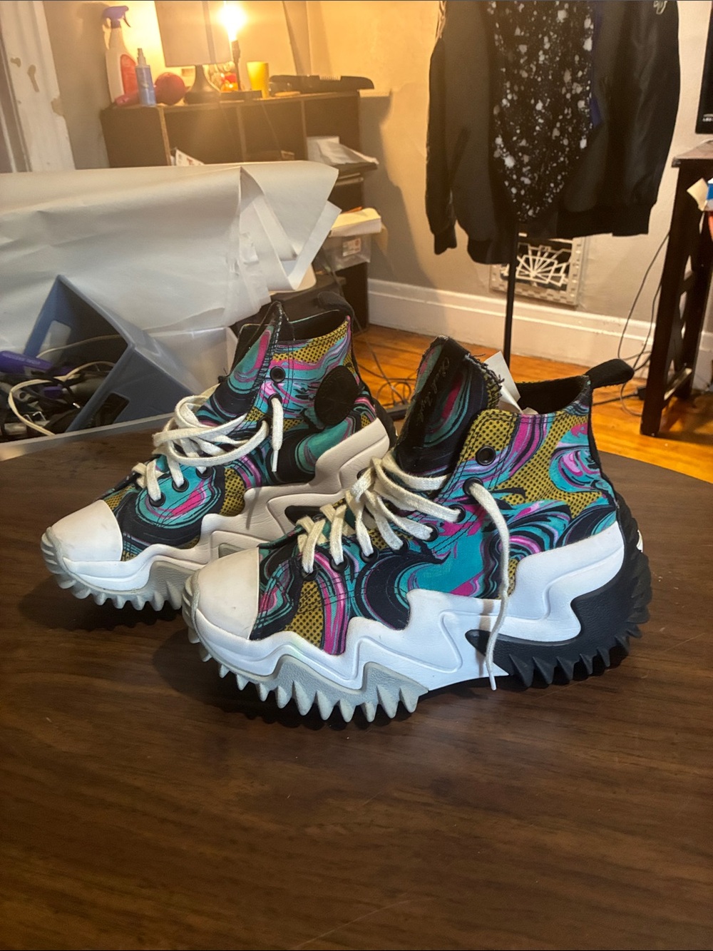 Converse Run Star Motion Platform High 90’s marbled sneaker